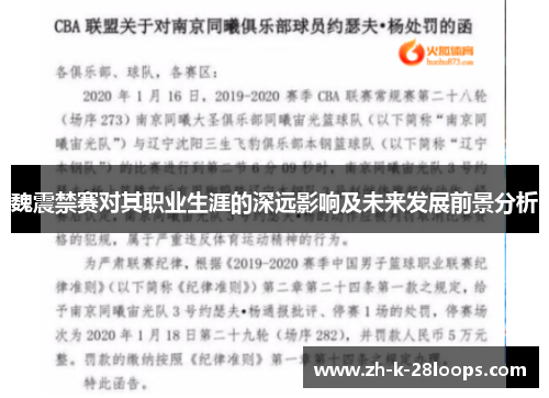 魏震禁赛对其职业生涯的深远影响及未来发展前景分析